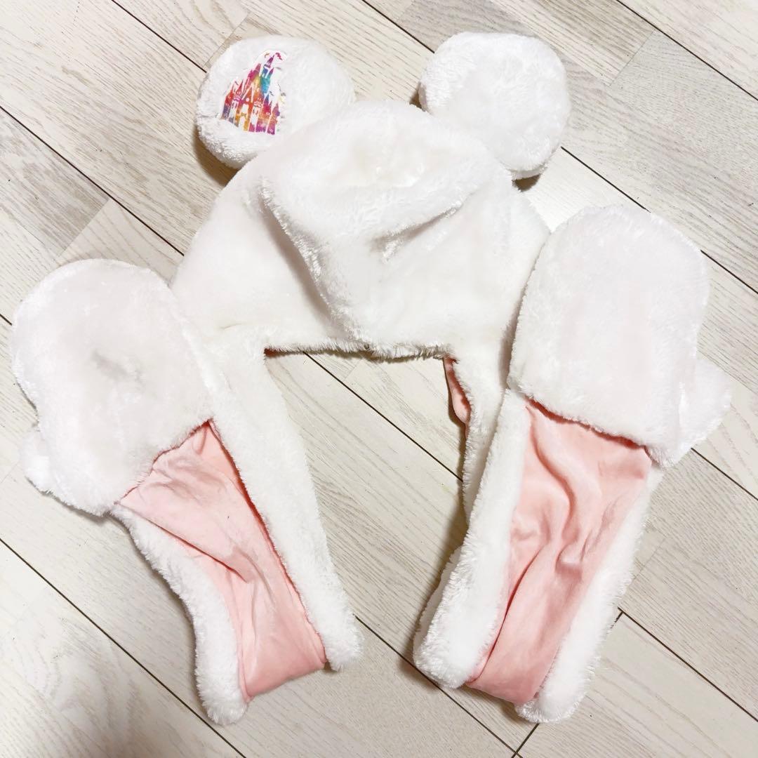 ディズニー ミニー マフラーファンキャップ - メルカリ