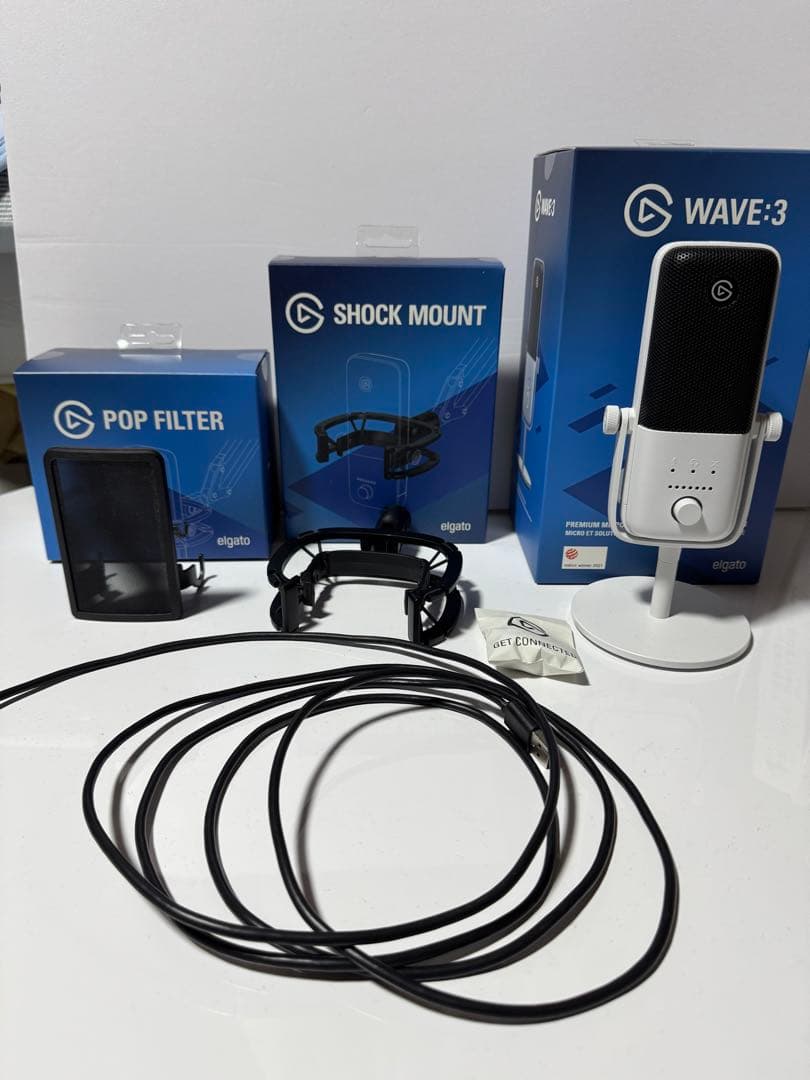 Elgato WAVE:3 ポップフィルター&ショックマウント付き Wave Shock Mount | Elgato