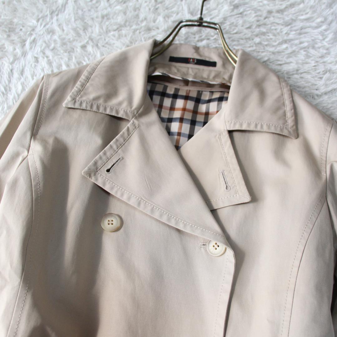 美品 ダックス トレンチコート ライナー付 ハウスチェック XL 13