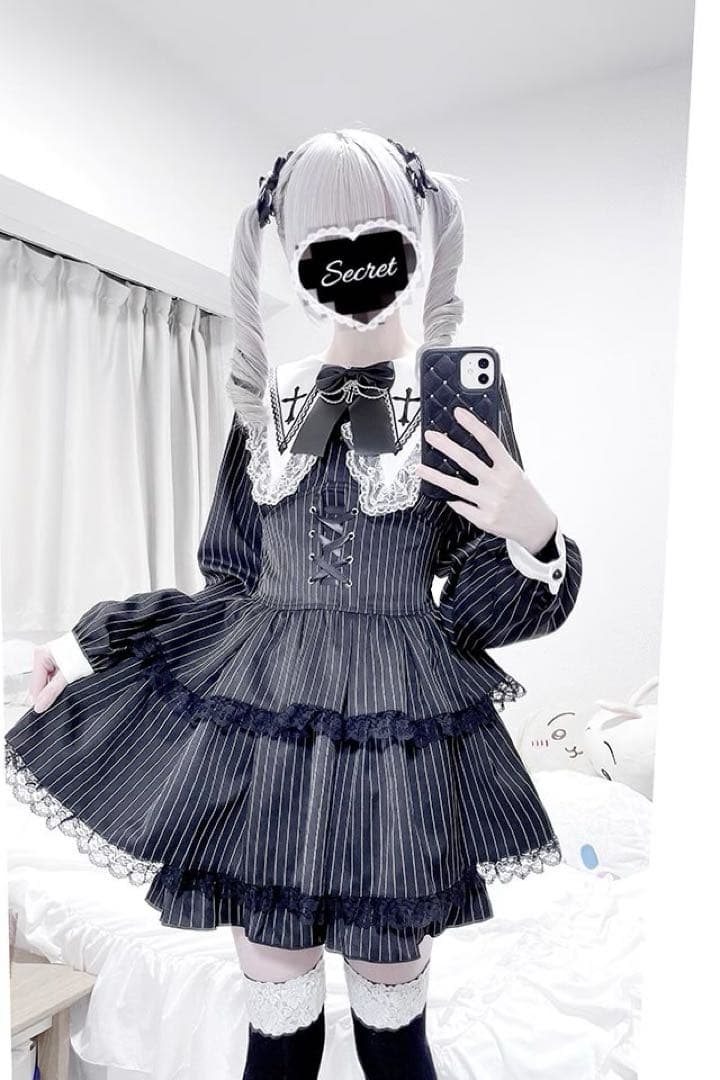 MARS マーズ クロス刺繍3段フリルセットアップ Lサイズ - メルカリ