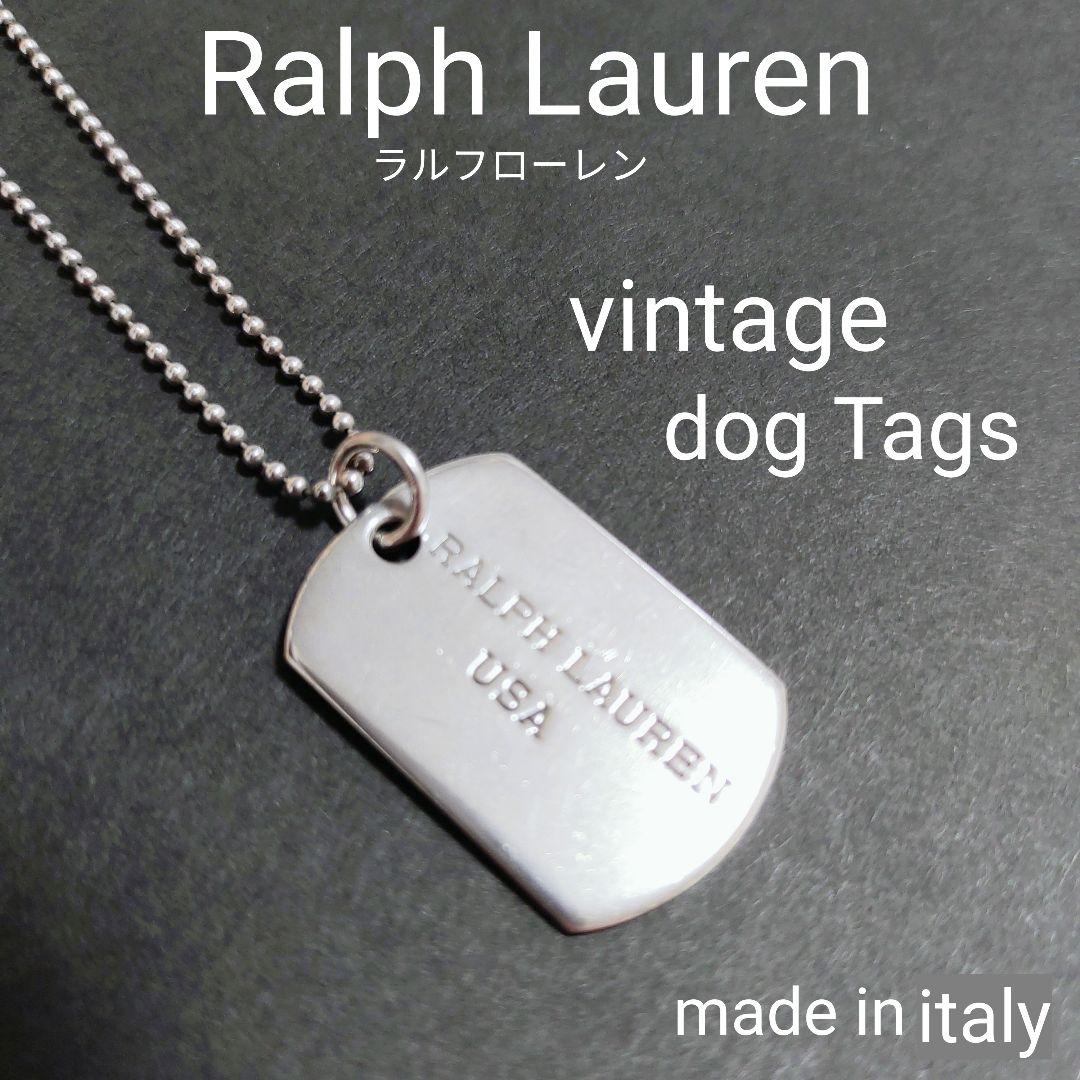 希少 Ralph Lauren ラルフローレン ミニドッグタグ 925ネックレス