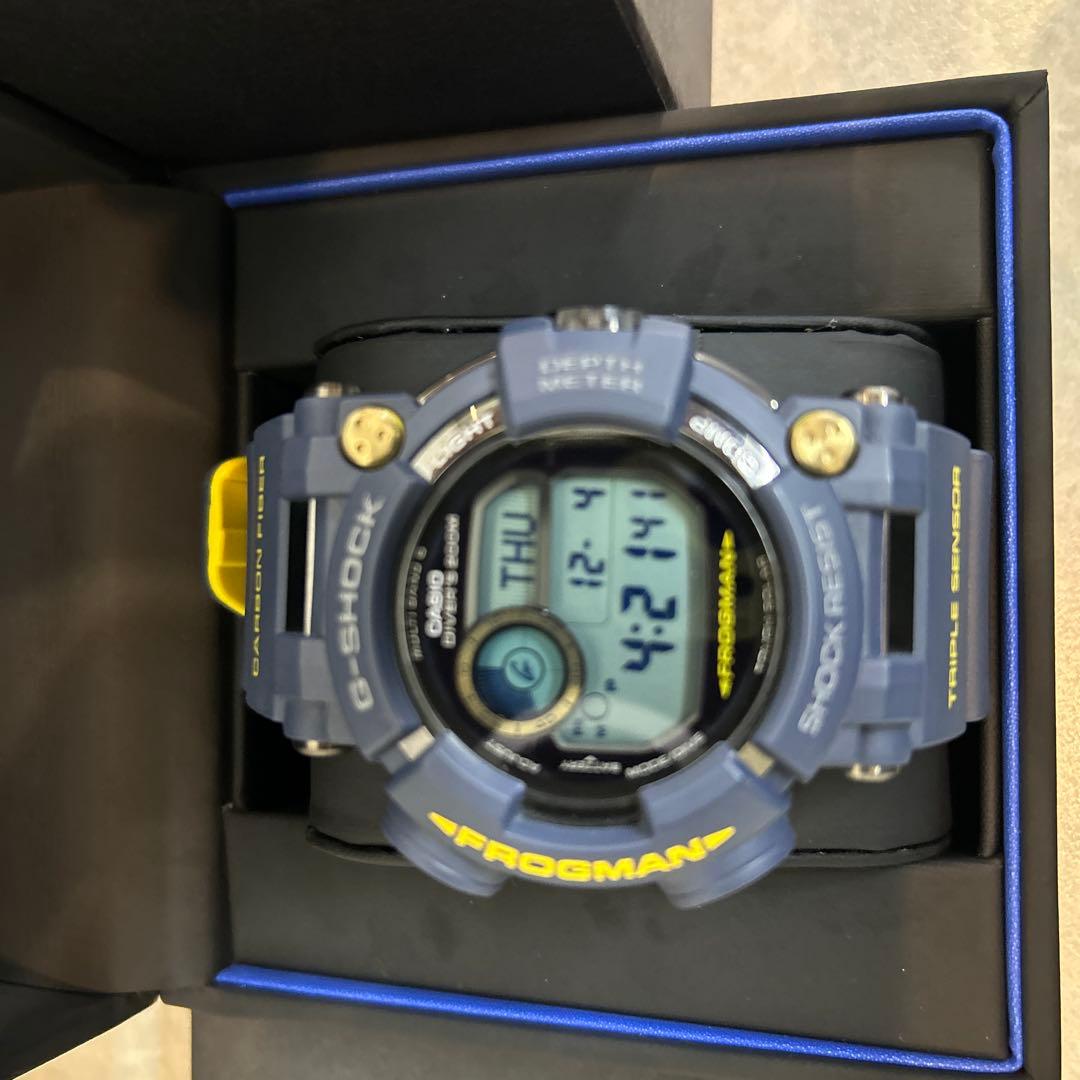 美品　ジーショック GWF-D1000NV-2JF フロッグマン ネイビー G-ショック マスターオブG シリーズ「フロッグマン」＜GWF-D1000NV-2JF