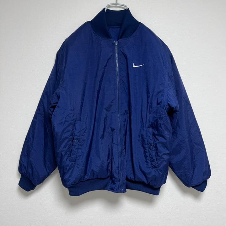 90s ナイキ NIKE リバーシブルナイロンジャケット キッズ L 銀タグ