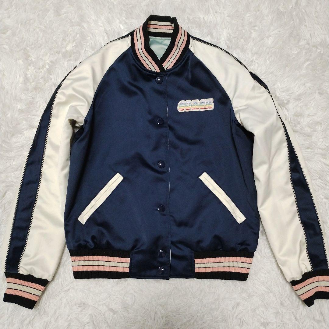 希少】COACH コーチ リバーシブル スカジャン スタジャン レディース