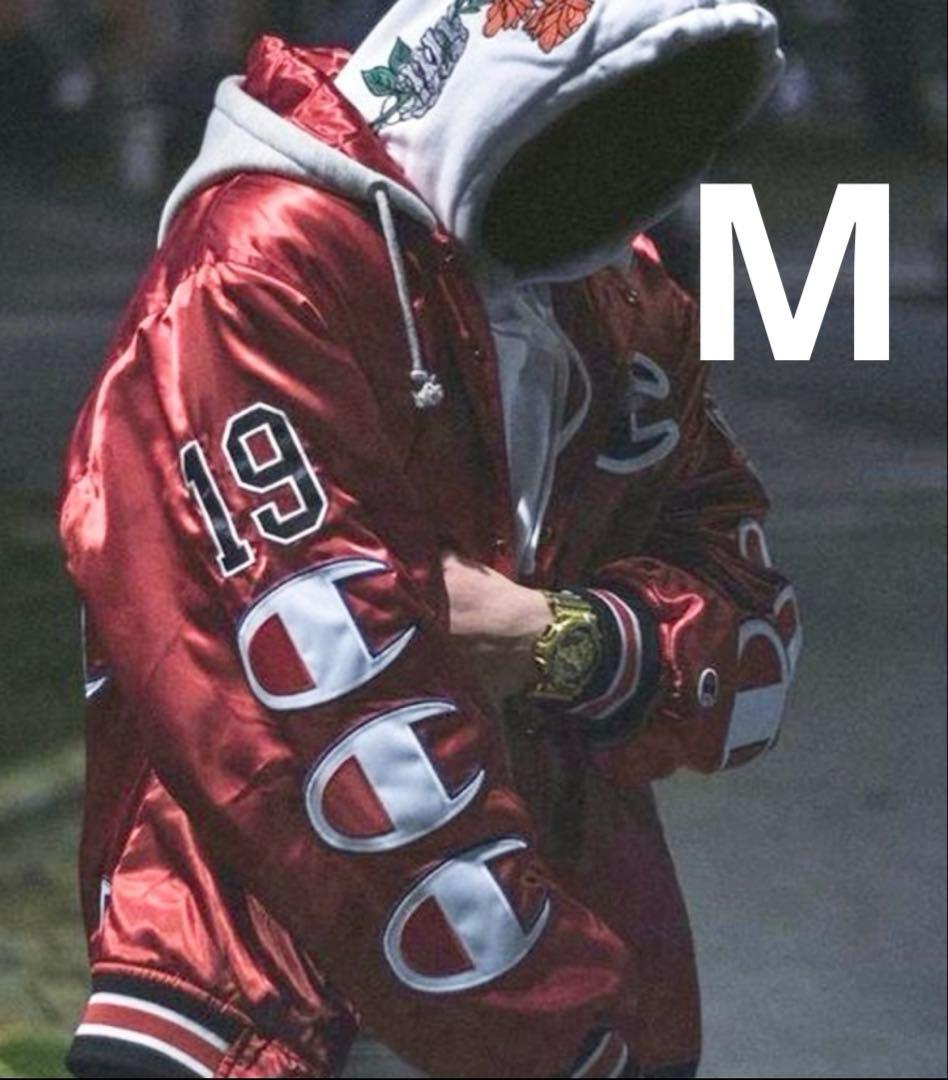 専用出品 激レア M Champion Satin Varsity Jacket - メルカリ