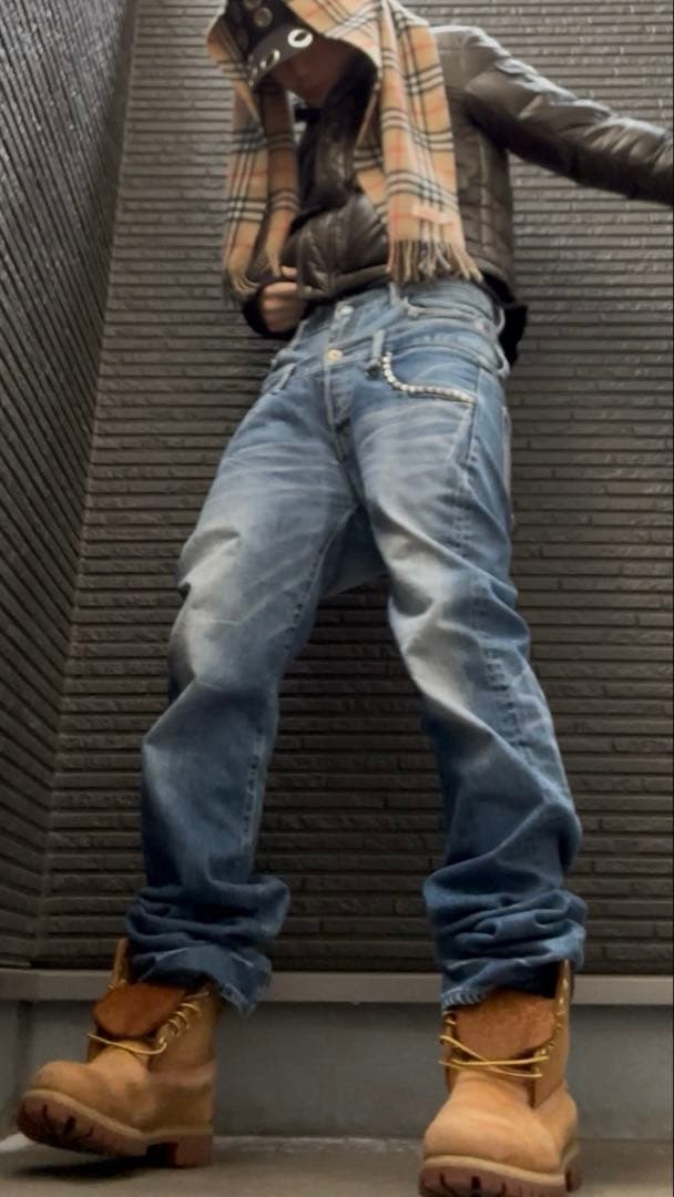 パンツ double waist denim blue swag opium LEAN COOL DOUBLE WAISTBAND JEAN in BROOKLYN BLUE | ALICE + OLIVIA