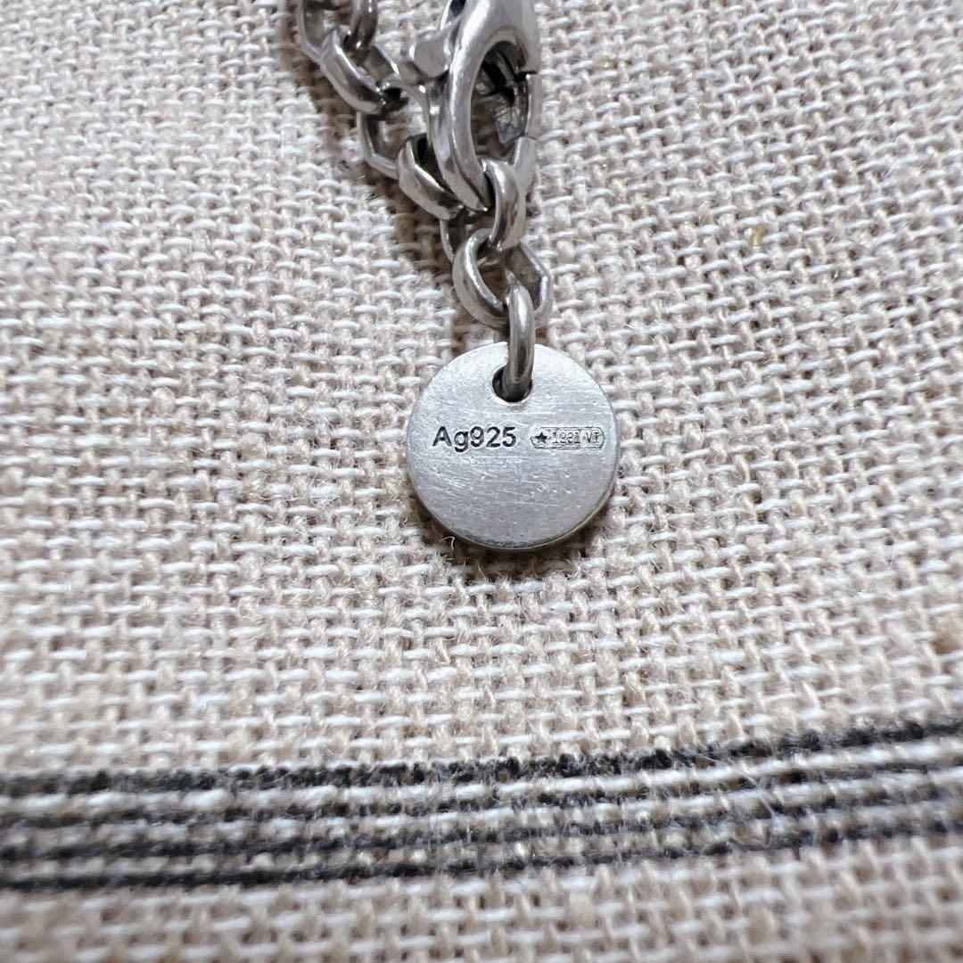 《美品》グッチ あずきチェーン 2.2ミリ ネックレス チェーン シルバー925