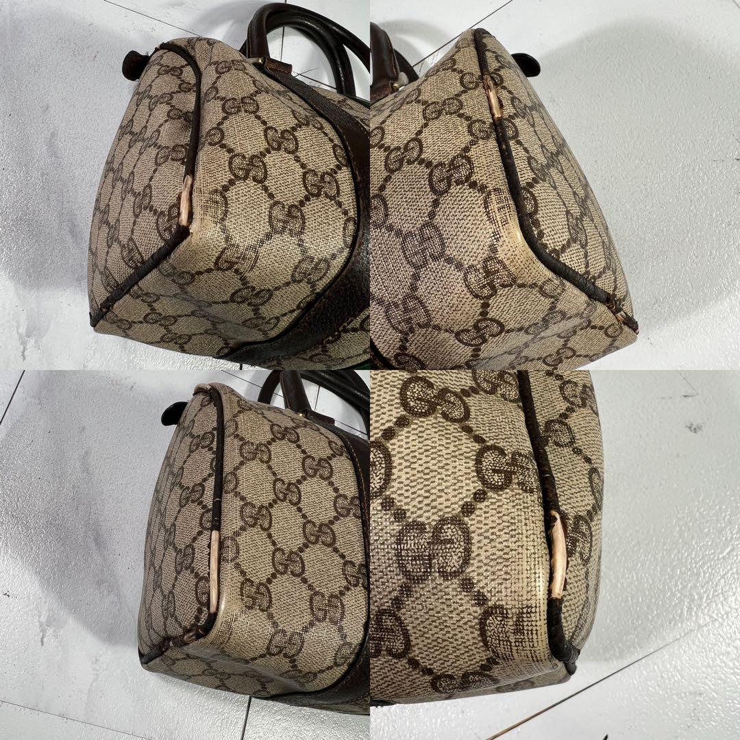 オールドグッチ シェリーライン レザー ハンドバッグ ミニボストン