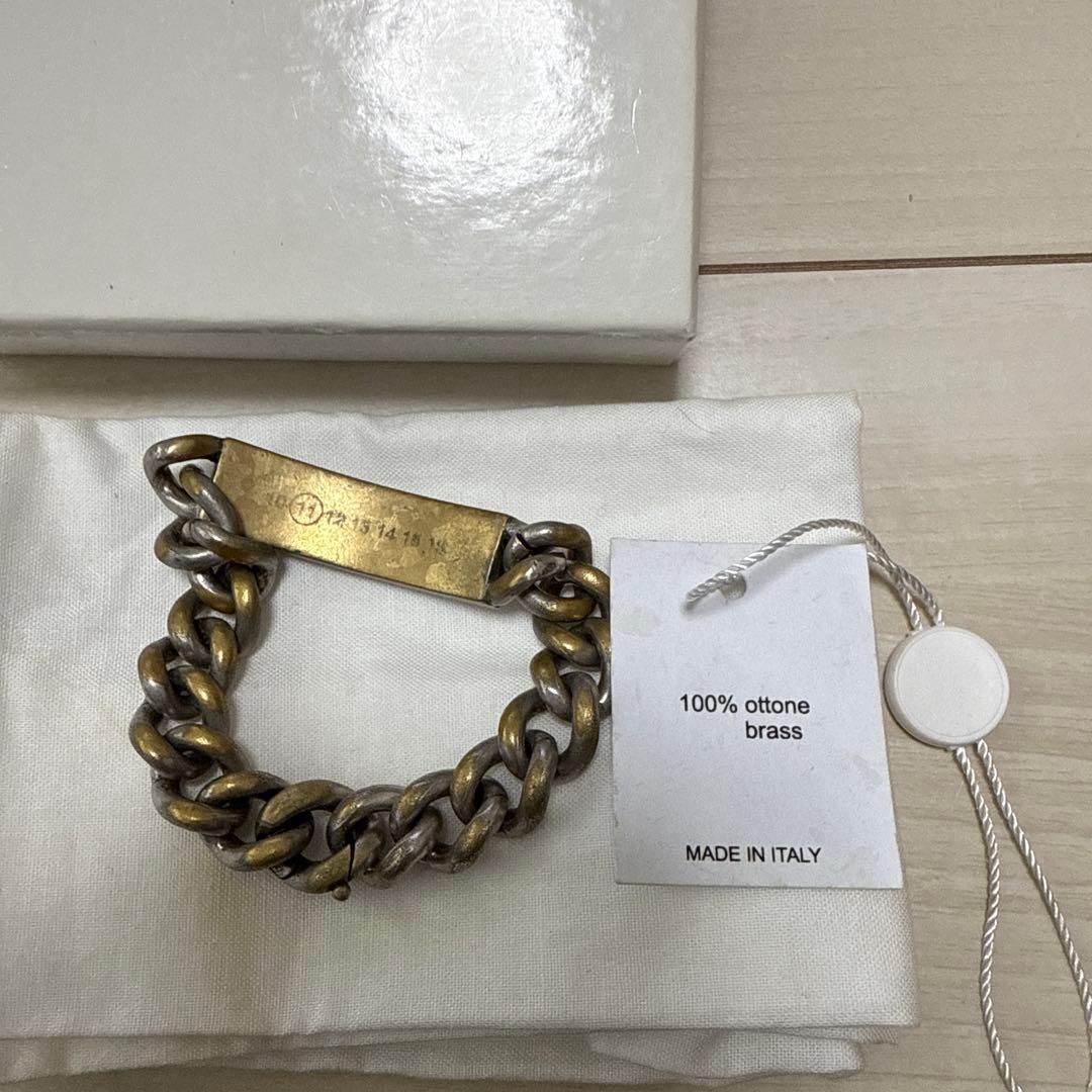 n*i様 Maison Margiela マルジェラ チェーン ID ブレスレッ Maison Margiela チェーン IDブレスレット (Maison Margiela