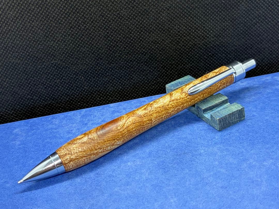 早い者勝ち】欅玉杢 シャーペン0.5 加藤金属 木軸ペン ハンドメイド