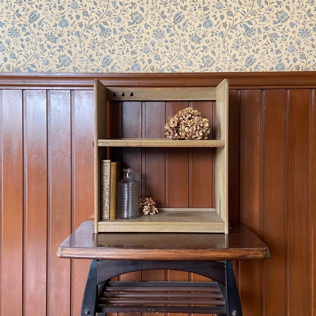 昭和レトロ 古い本棚 ミニ本棚 卓上本棚 オープンラック 当時物