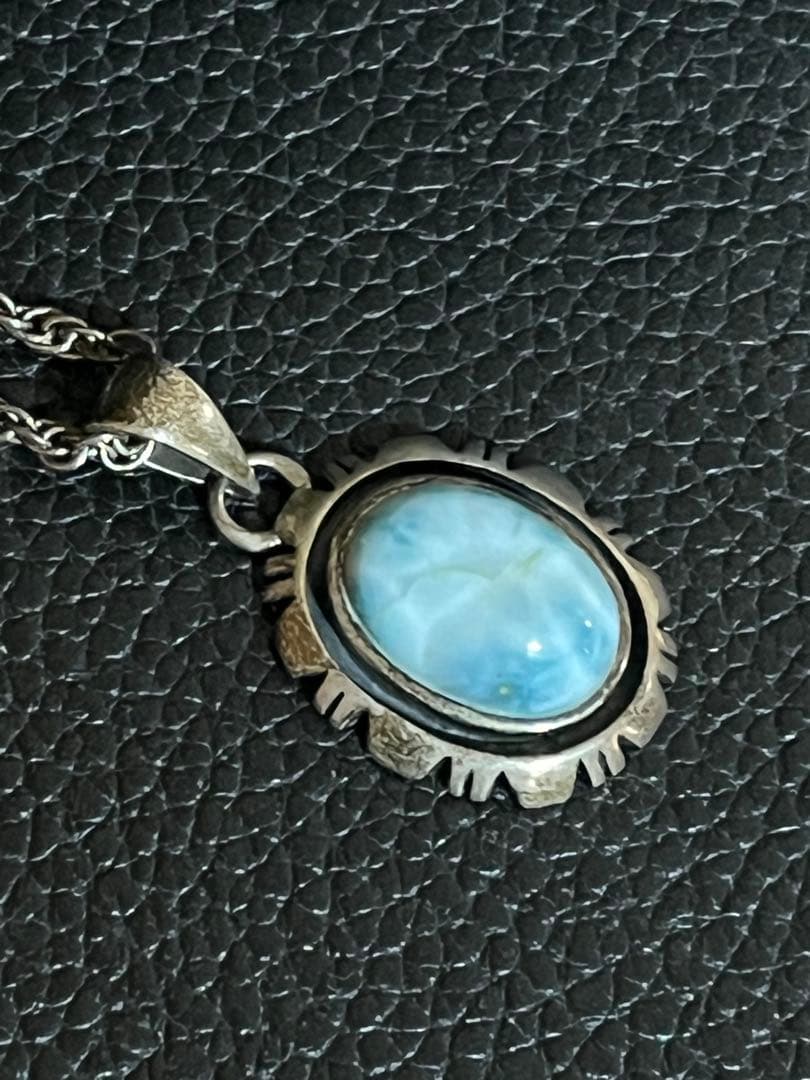 ナバホ ラリマー 925 トップ ネックレス 刻印あり K107323063