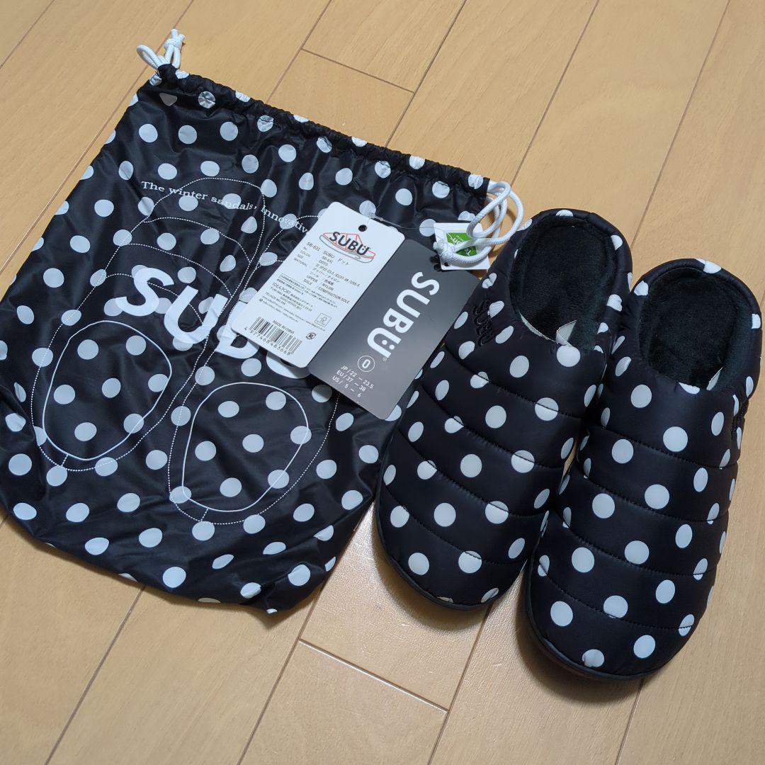 SUBU ドット柄サンダル サイズ0 収納袋付き 新品未使用 SUBU ドット柄 サンダル 袋付属 【公式通販】