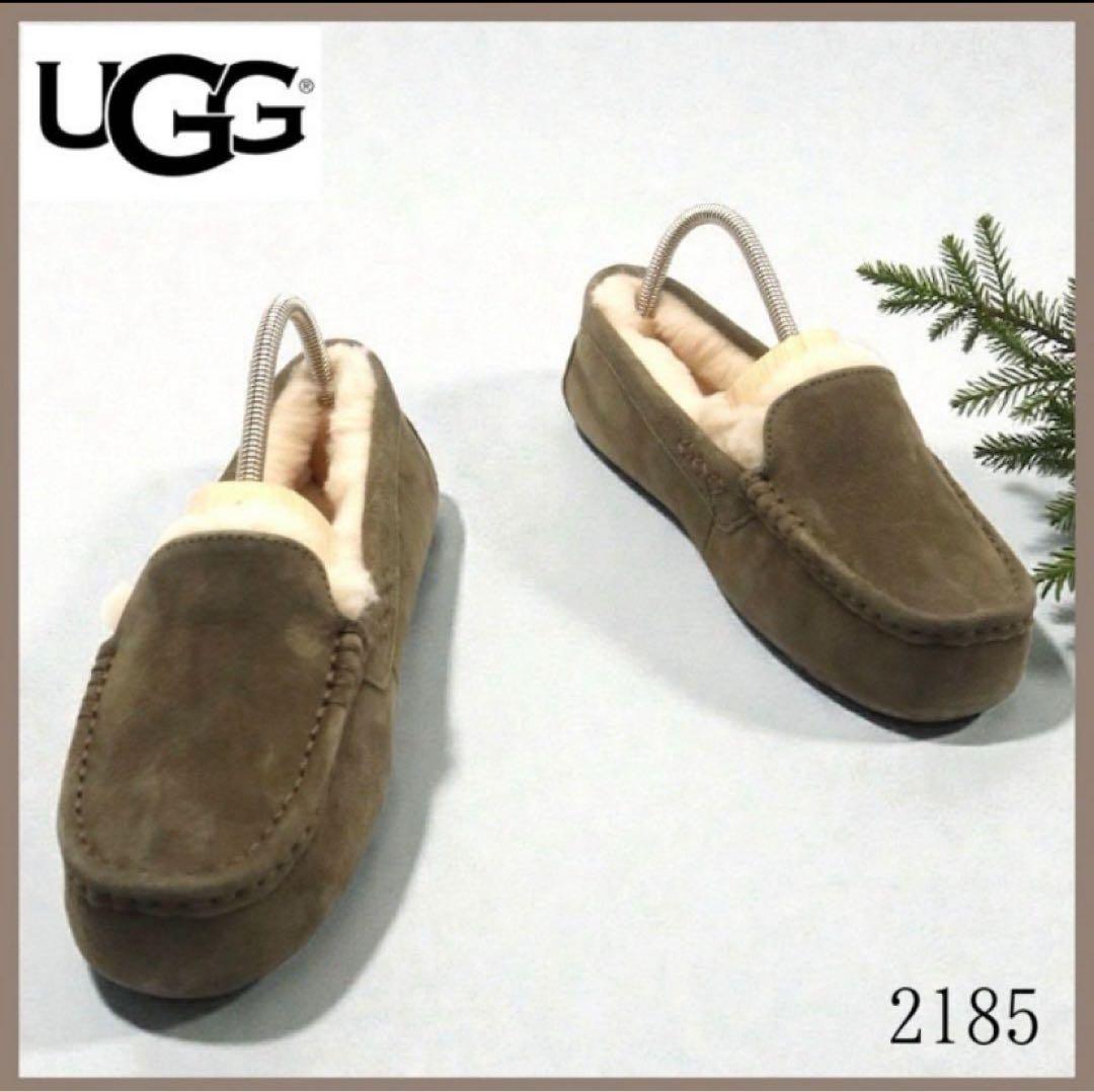 新品同様　UGG モカシン　アンスレー　Ansley カーキ UGG（アグ） シューズ モカシン ANSLEY アンスレー ムートン シープ