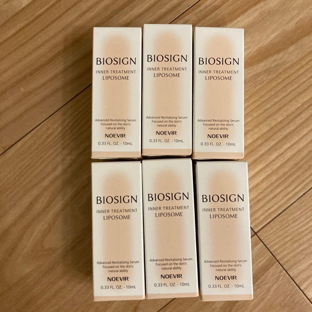【最終価格】ノエビアバイオサインインナートリートメント　リポソームミニ6本セット 試してみた】ノエビア バイオサイン インナートリートメント