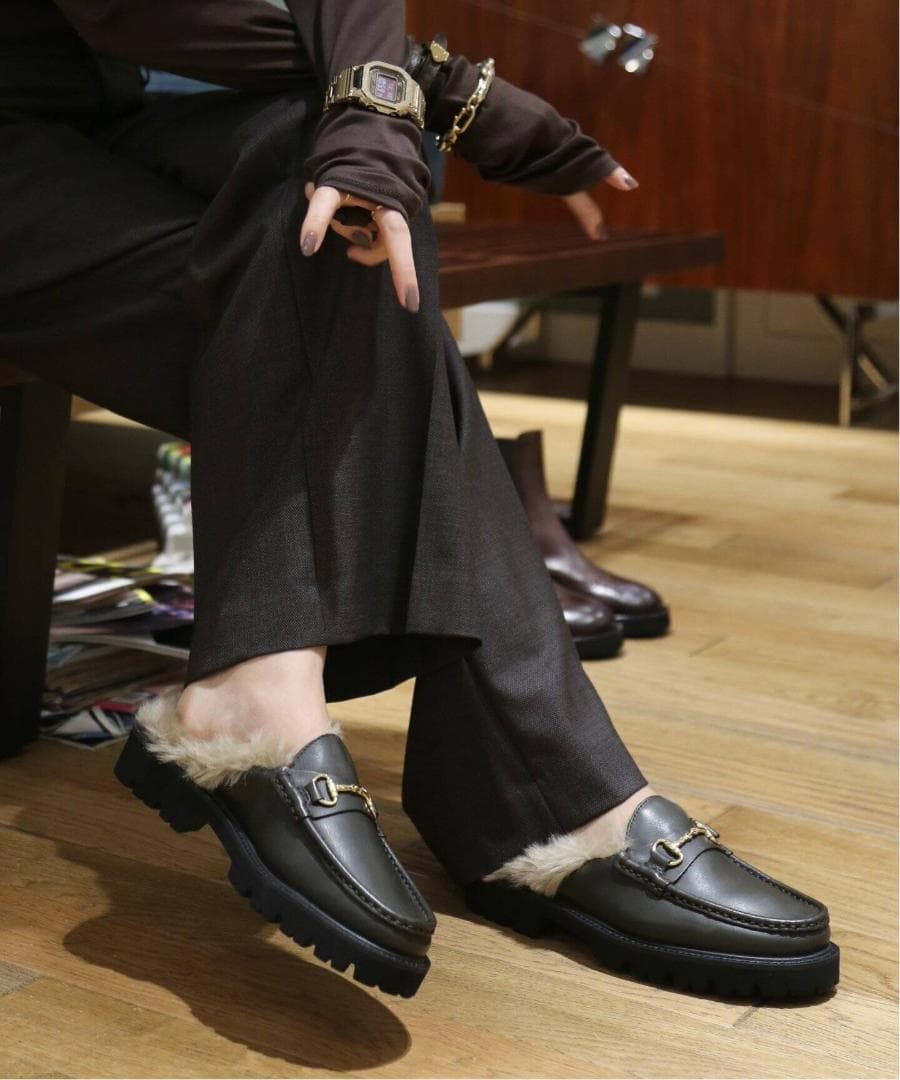 【新品・未使用】ドゥで購入・カミナンドのファービットミュール CAMINANDO - 【箱付き未使用品】カミナンド ミューズ別注 ファー