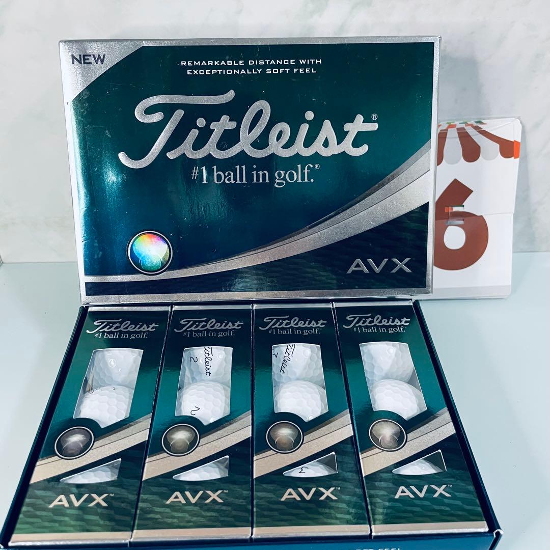 Titleist AVX ゴルフボール ホワイト 1ダース（12個）新品未開封