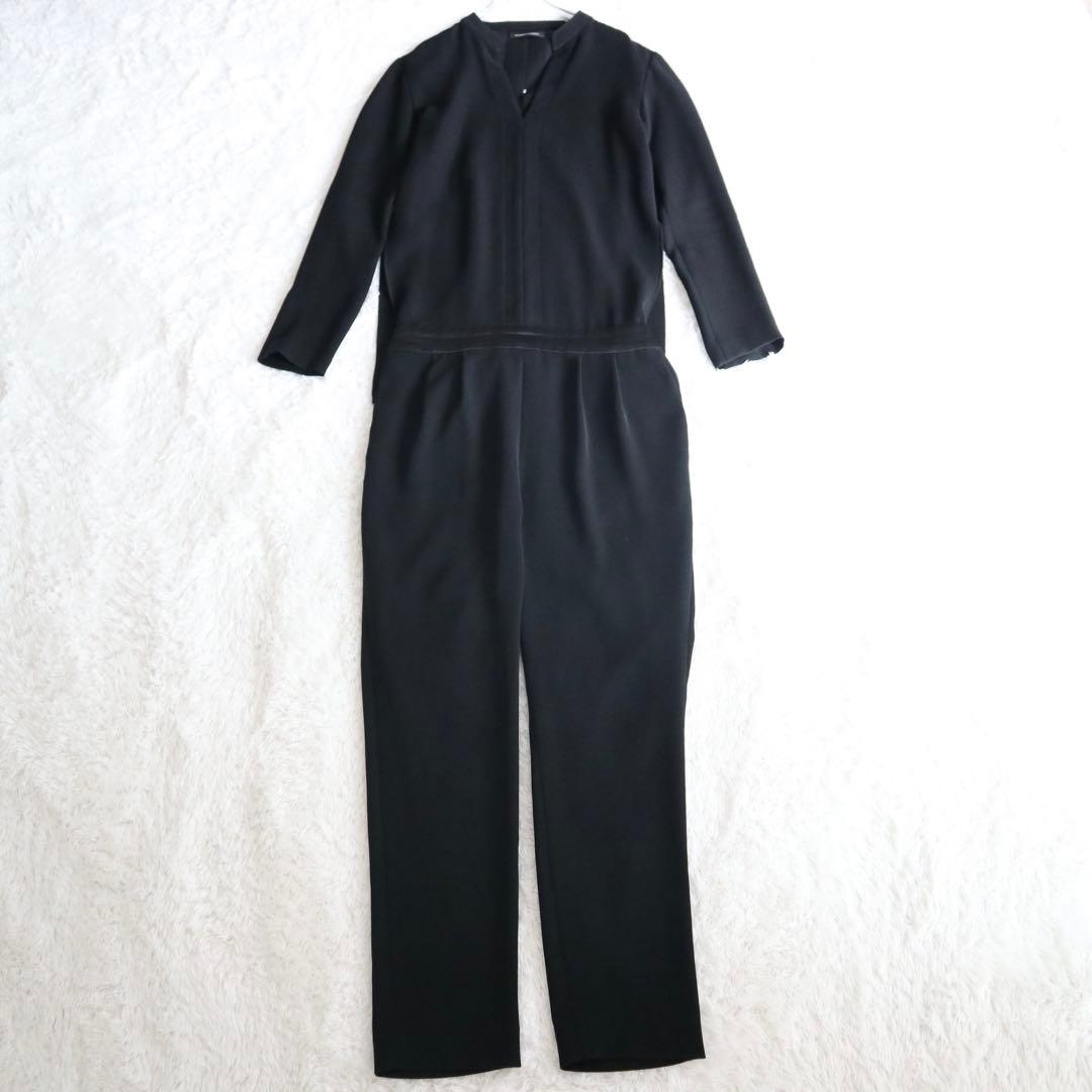 美品★YOKO CHAN オールインワン ジャンプスーツ Vネック 黒 38 YOKO CHAN ヨーコチャン オールインワン/ジャンプスーツ レディース