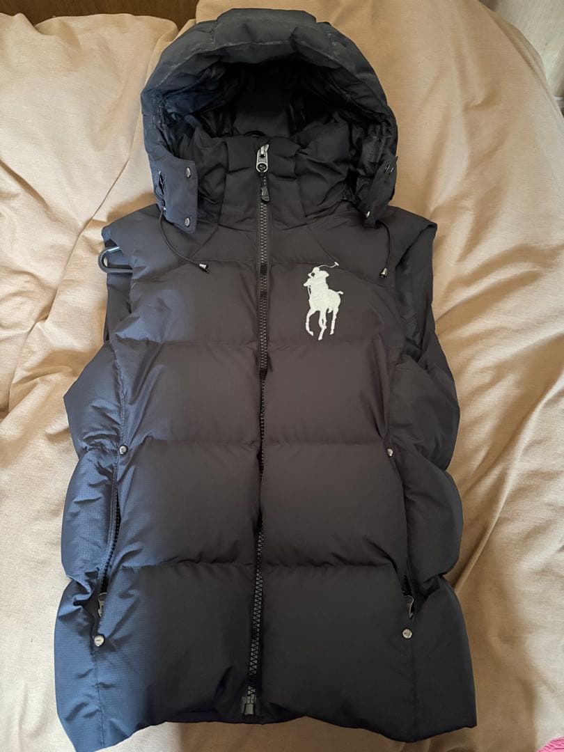 ラルフローレン ブラック ダウンベスト XS - メルカリ