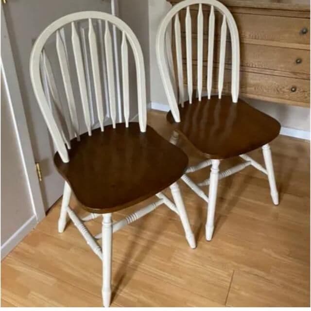 ◆2脚セット◆ ウィンザーチェア ウィンザーチェア 2脚セット 座面高44cm 天然木 カントリー調