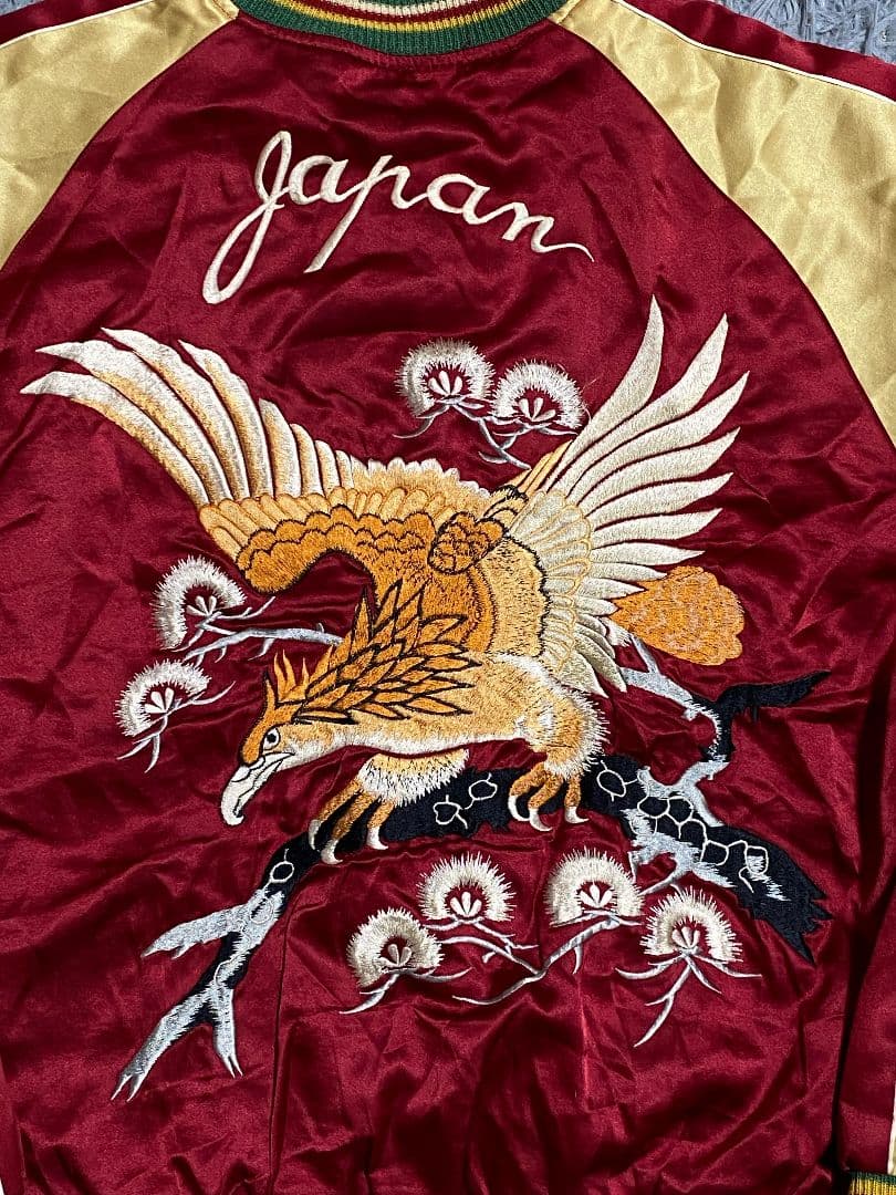 激レア 東洋エンタープライズ スカジャン 鷹&沖縄MAP柄 ブルーノマーズ