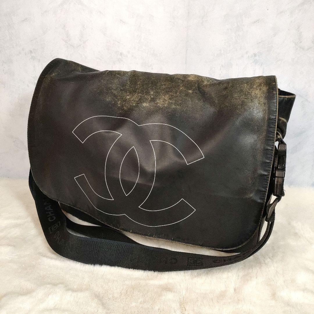 CHANEL スポーツライン ココマーク デカココメッセンジャーバッグ CHANEL（シャネル） スポーツライン ココマーク メッセンジャーバッグ