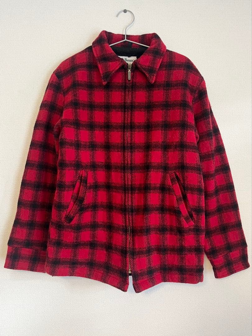 L.L.Bean USA製 オンブレ チェックジャケット ウール エルエルビーン