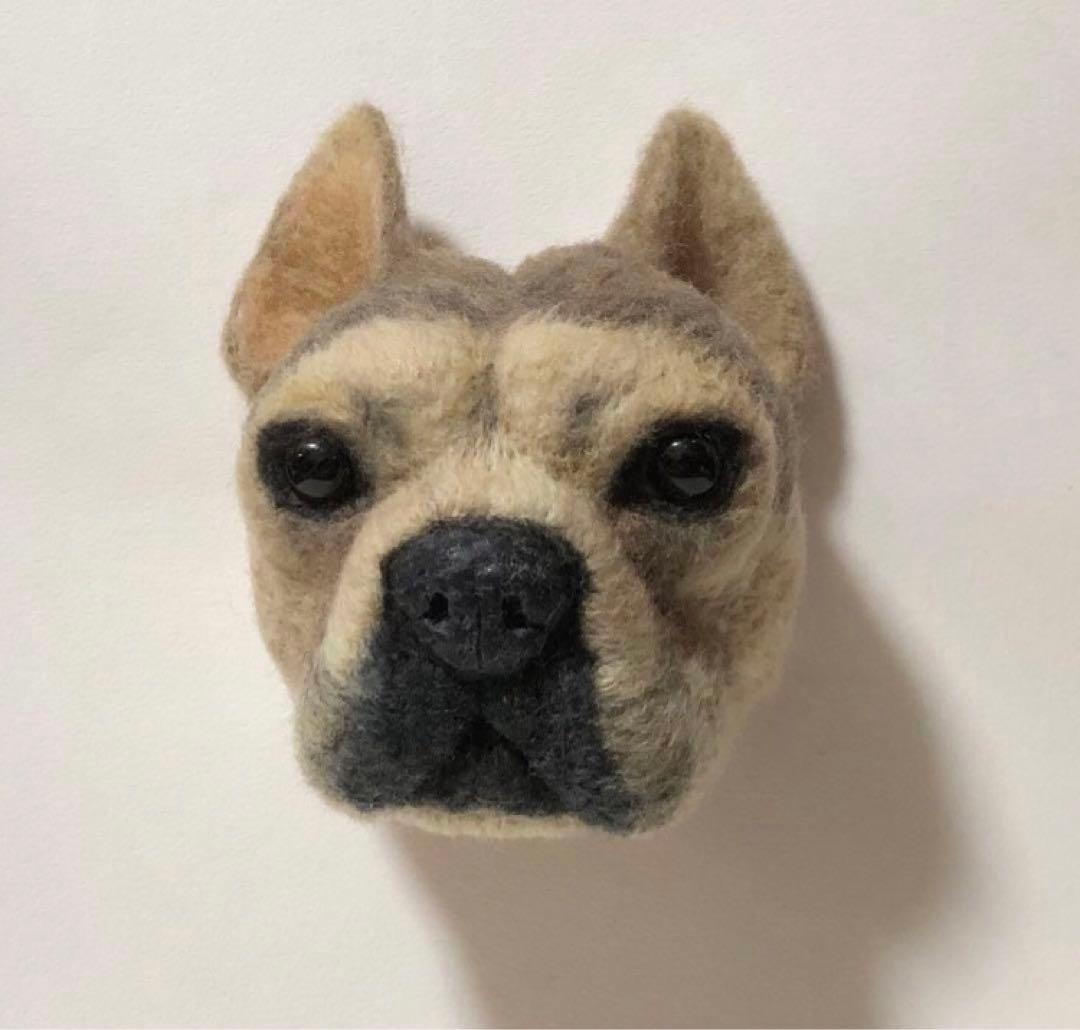 羊毛フェルト オーダー EブルFブルブリー 顔半立体