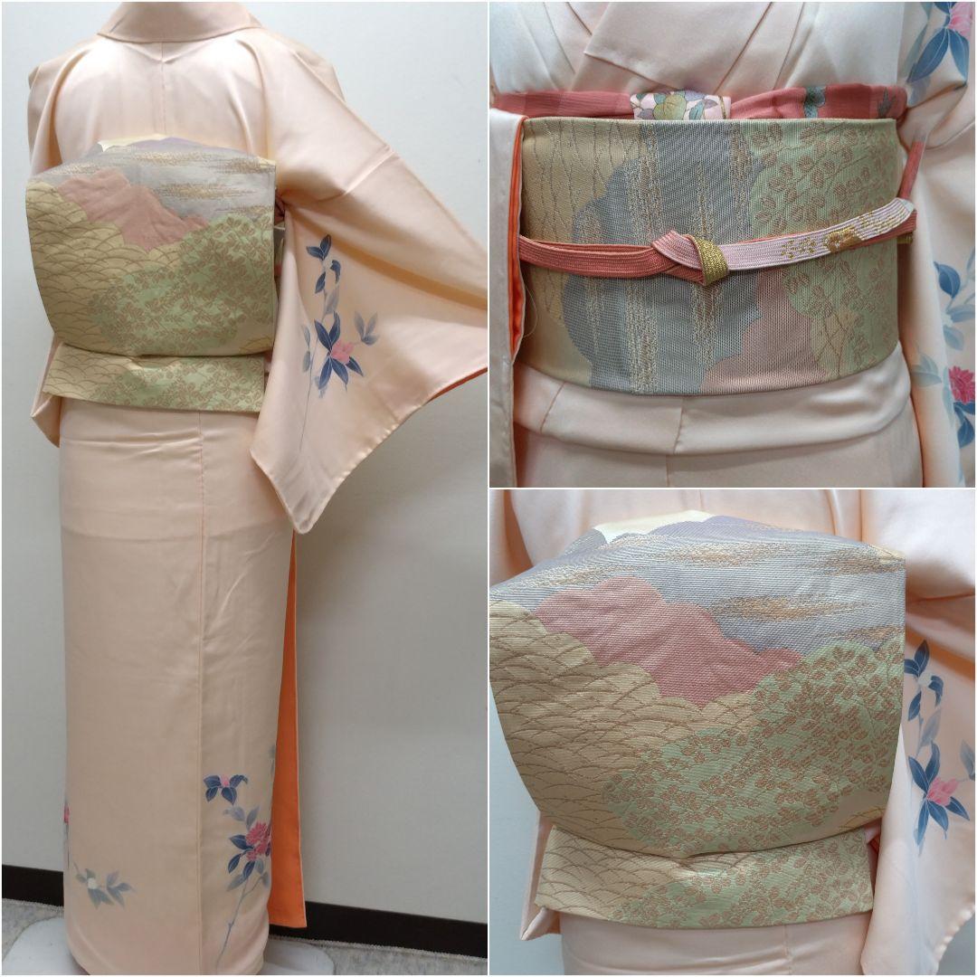 634 半額セール 正絹 鈴乃屋誂え 未使用品 付下げ訪問着 4点フル