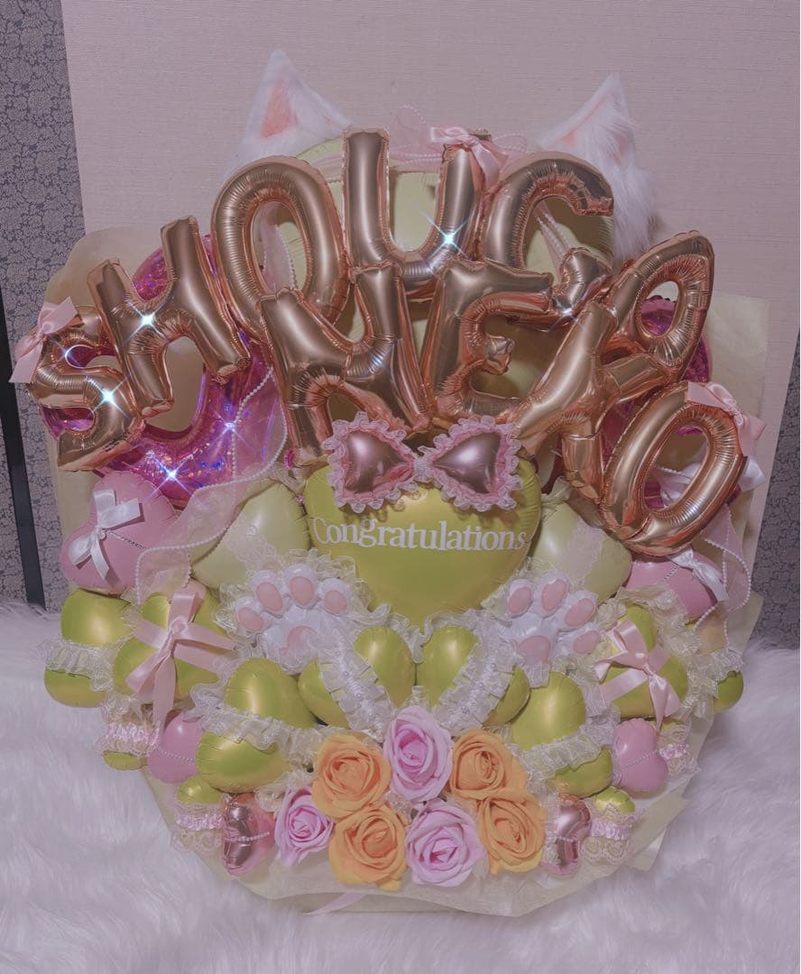 バルーンギフト バルーンアレンジ 生誕祭 推し 祝花 フラスタ 卓フラ