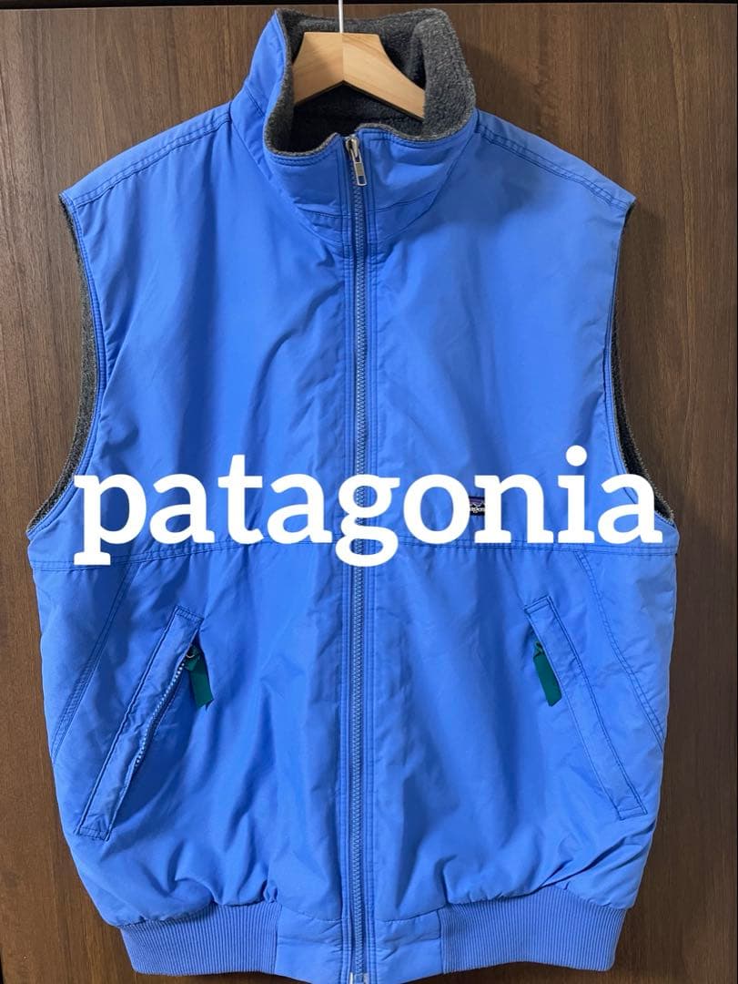 b*f様 90s patagonia パタゴニア　シェルドシンチラベスト 水色 90年代 90s パタゴニア アウトドア アメリカ製 グレー | ビンテージ