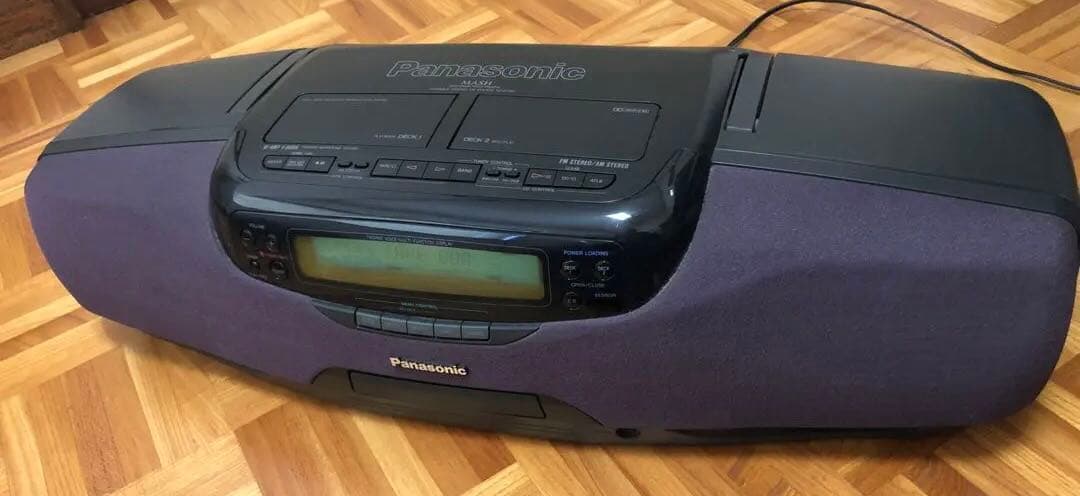 パナソニック RX-DT901 CDダブルラジカセ　リモコン付き　動作確認OK Yahoo!オークション -「panasonic rx-dt901」の落札相場・落札価格