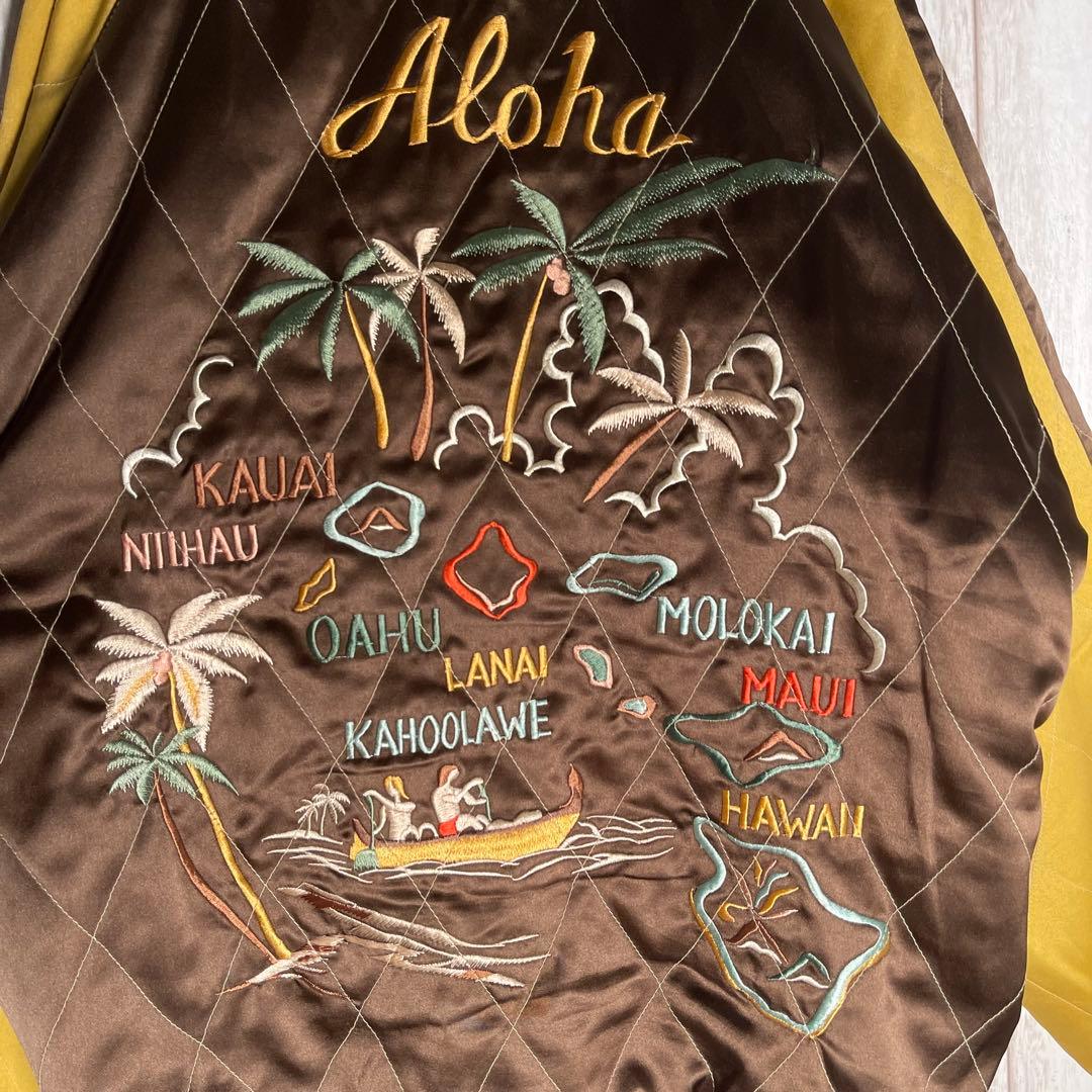 希少モデル】テーラー東洋 別珍 ハワイ 龍 フラガール リバーシブル