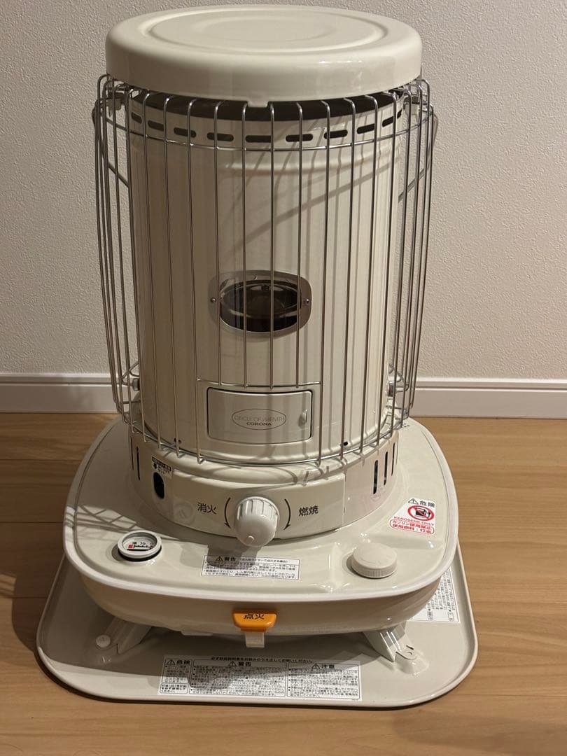 コロナ SL-6624(W) 対流式ストーブ 円筒形 ホワイト石油ストーブ