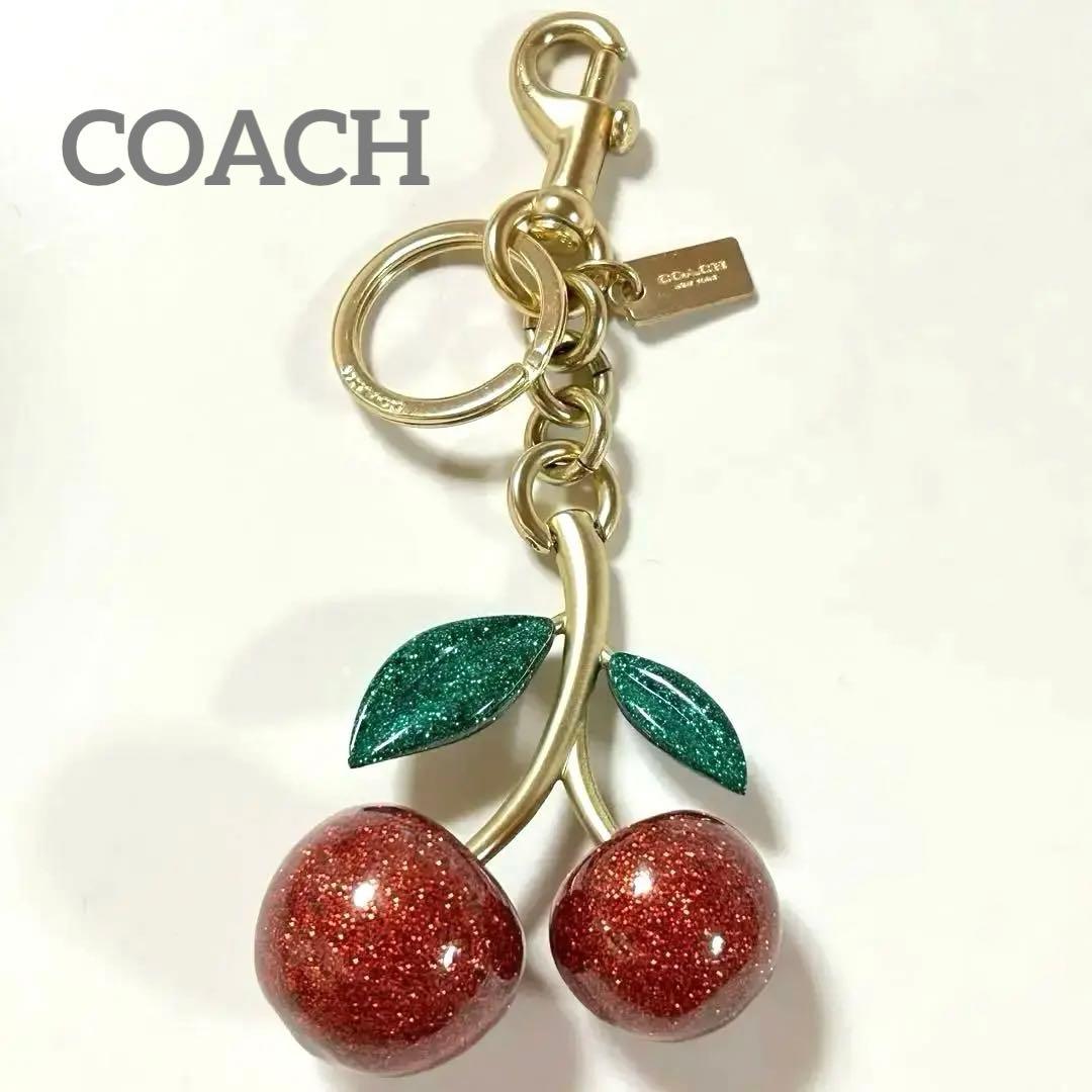 COACH コーチ チェリー バッグチャーム さくらんぼ キーホルダー