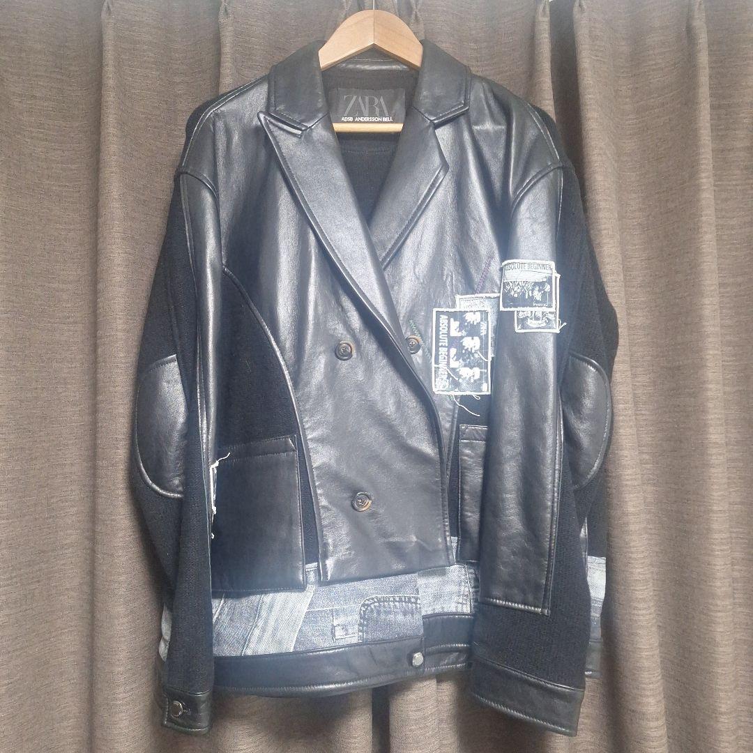 ZARA Andersson Bell レザーニットジャケット S - メルカリ