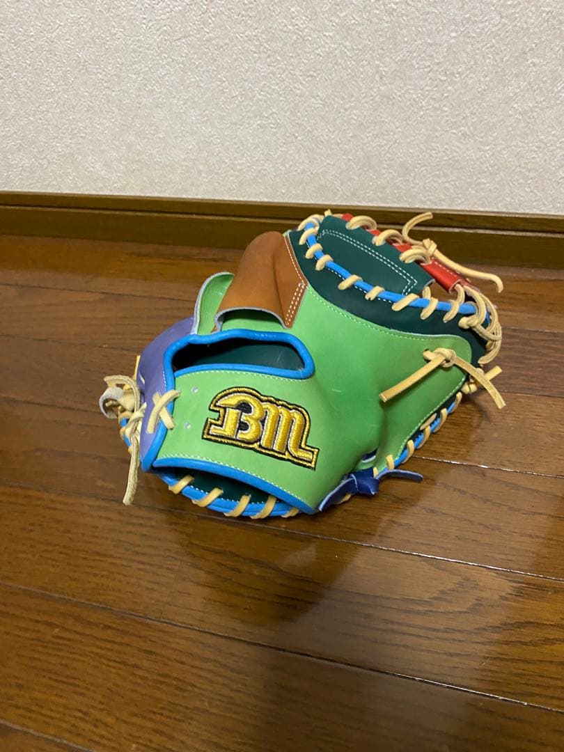 BM（ベースマン）軟式キャッチャーミット　多色デザイン 即日出荷 1点物 ベースマン 野球 軟式用 キャッチャーミット 捕手用