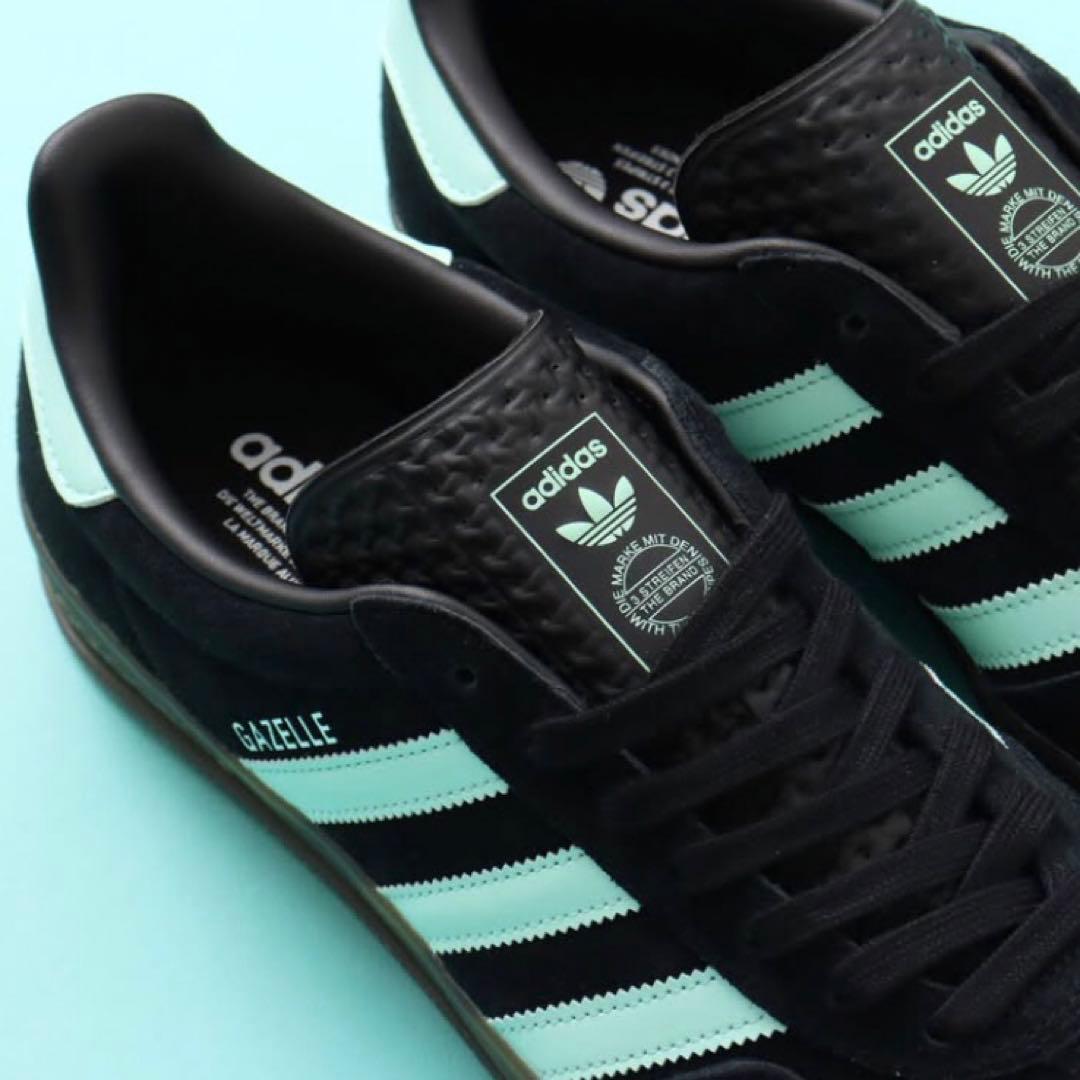 新品⭐️adidas GAZELLE INDOOR 日本限定 黒×ミント 27.5 - メルカリ