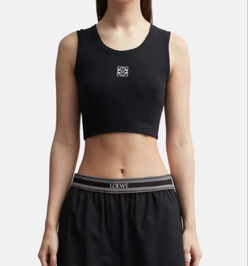 ほぼ新品】LOEWE ロエベ クロップド アナグラム タンクトップ - メルカリ
