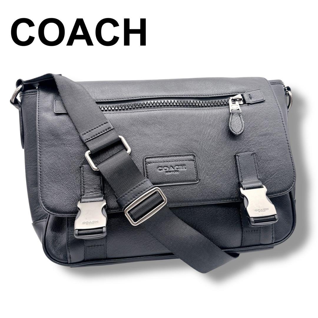 極美品 COACH コーチ レザー 2WAYメッセンジャーバッグ ハンドバッグ COACH コーチ レザー 2WAY ハンドバッグ ショルダーバッグ 60｜Yahoo