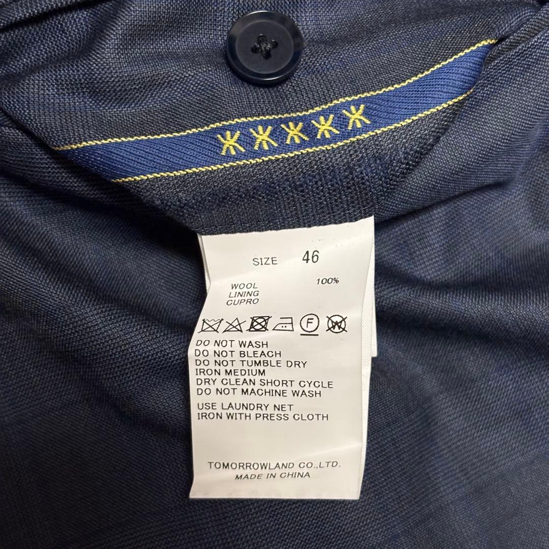 トゥモローランド ピルグリム ゼニア別注 ネイビー セットアップ 46