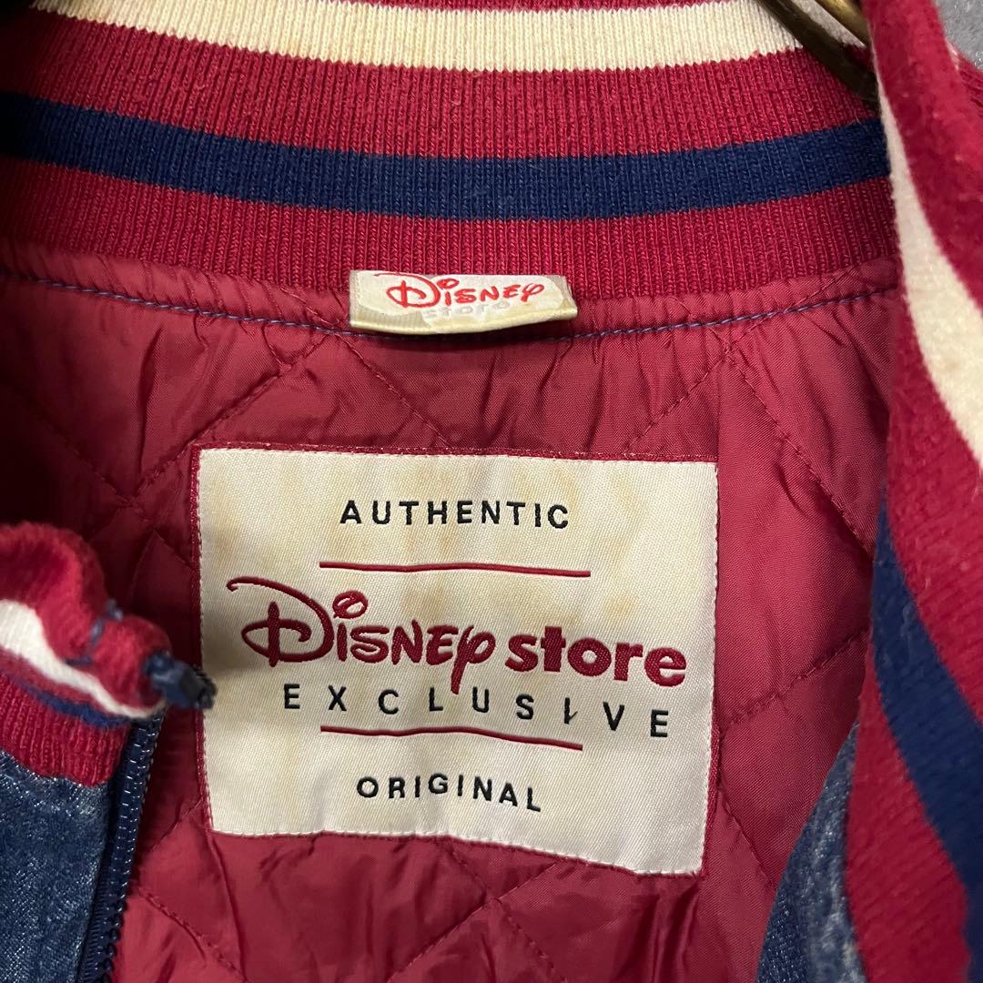 《US古着》ディズニー くまのプーさん イーヨー デニムブルゾン 刺繍 2XL