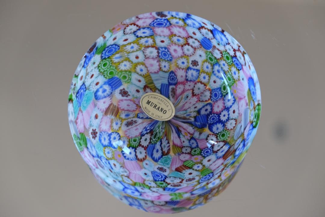 吹きガラス ミルフィオリ ムラーノガラス ヴェネチアングラス/小皿