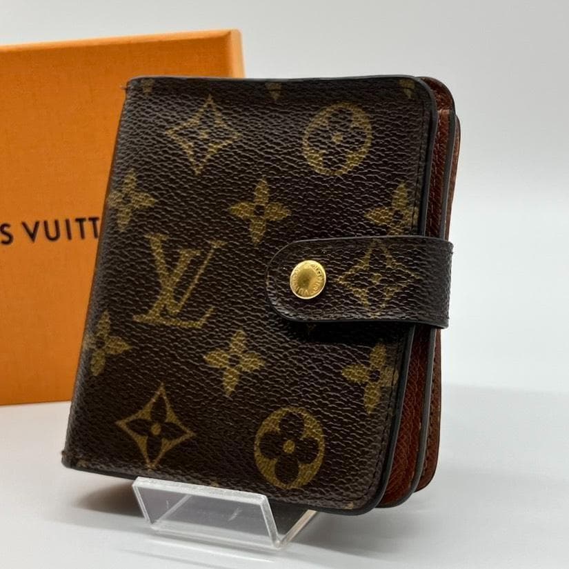ルイヴィトン モノグラム 二つ折り財布 コンパクトジップ - メルカリ
