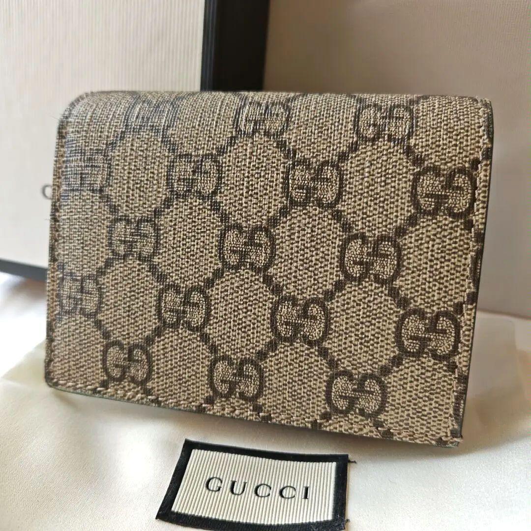 GUCCI グッチ GGスプリーム コンパクトウォレット - メルカリ