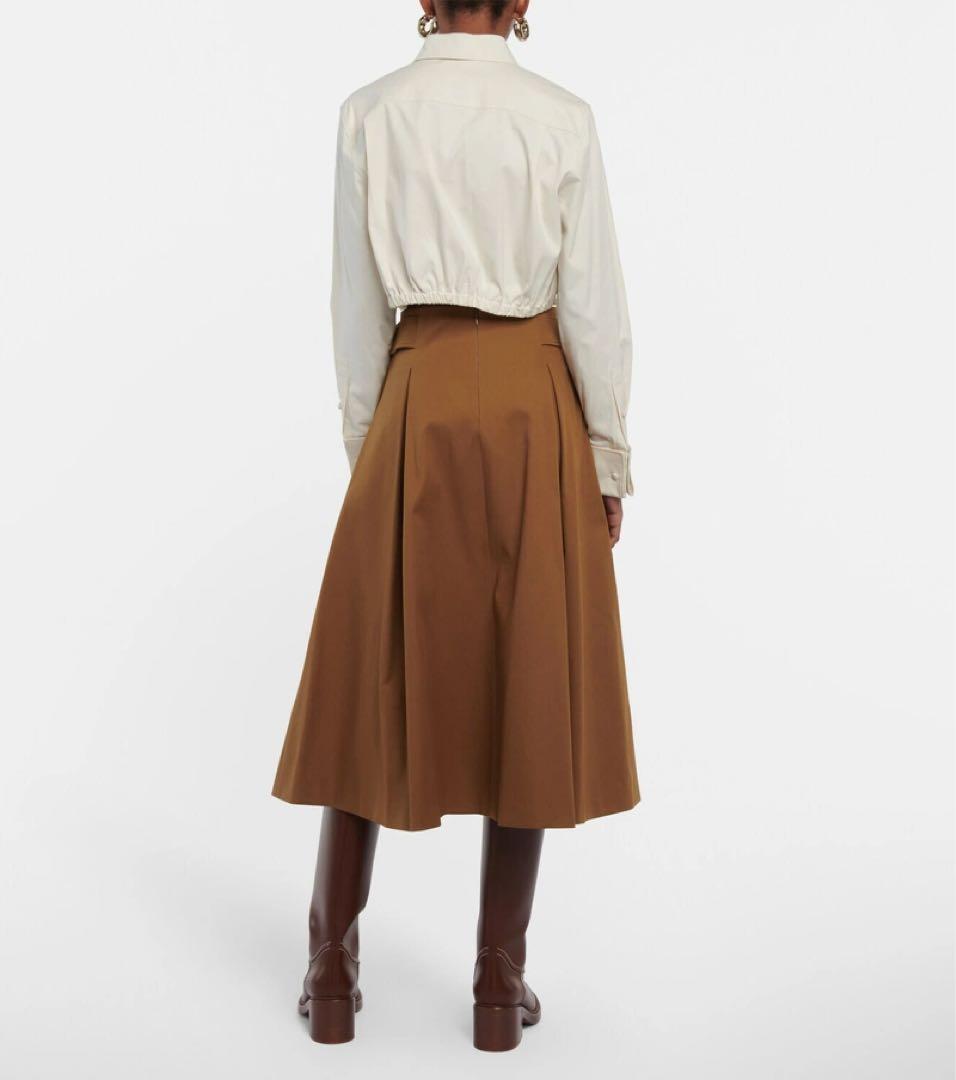 MAX MARA マックスマーラ 白タグ フレア ミディ スカート - メルカリ