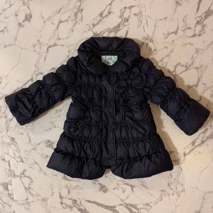 TOCCA ダウン コート90 ネイビー 女の子 TOCCA（トッカ） ダウンコート ダウンジャケット PLAYING CARD コート