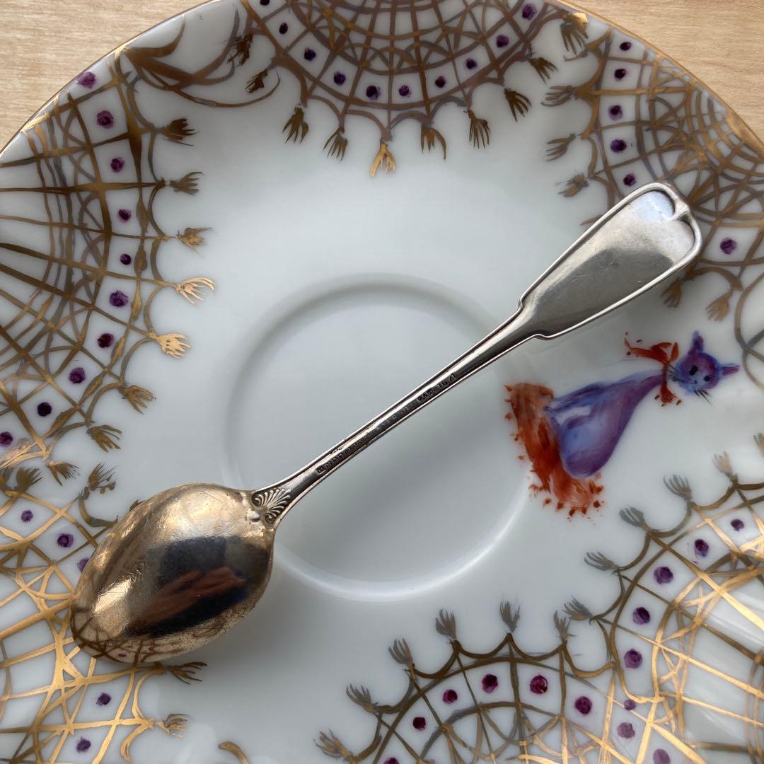 Tiffany 純銀鍍金 Palm モノグラム スプーン - メルカリ