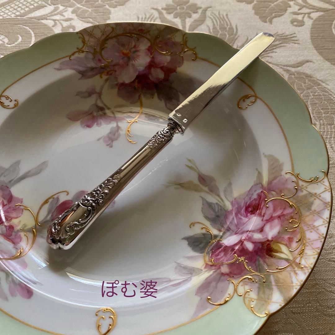 【フランス／アンリ・ラペール】純銀／デザートナイフ フルーツナイフ 1本 フランス／アンリ・ラペール】純銀／デザートナイフ フルーツナイフ 1本