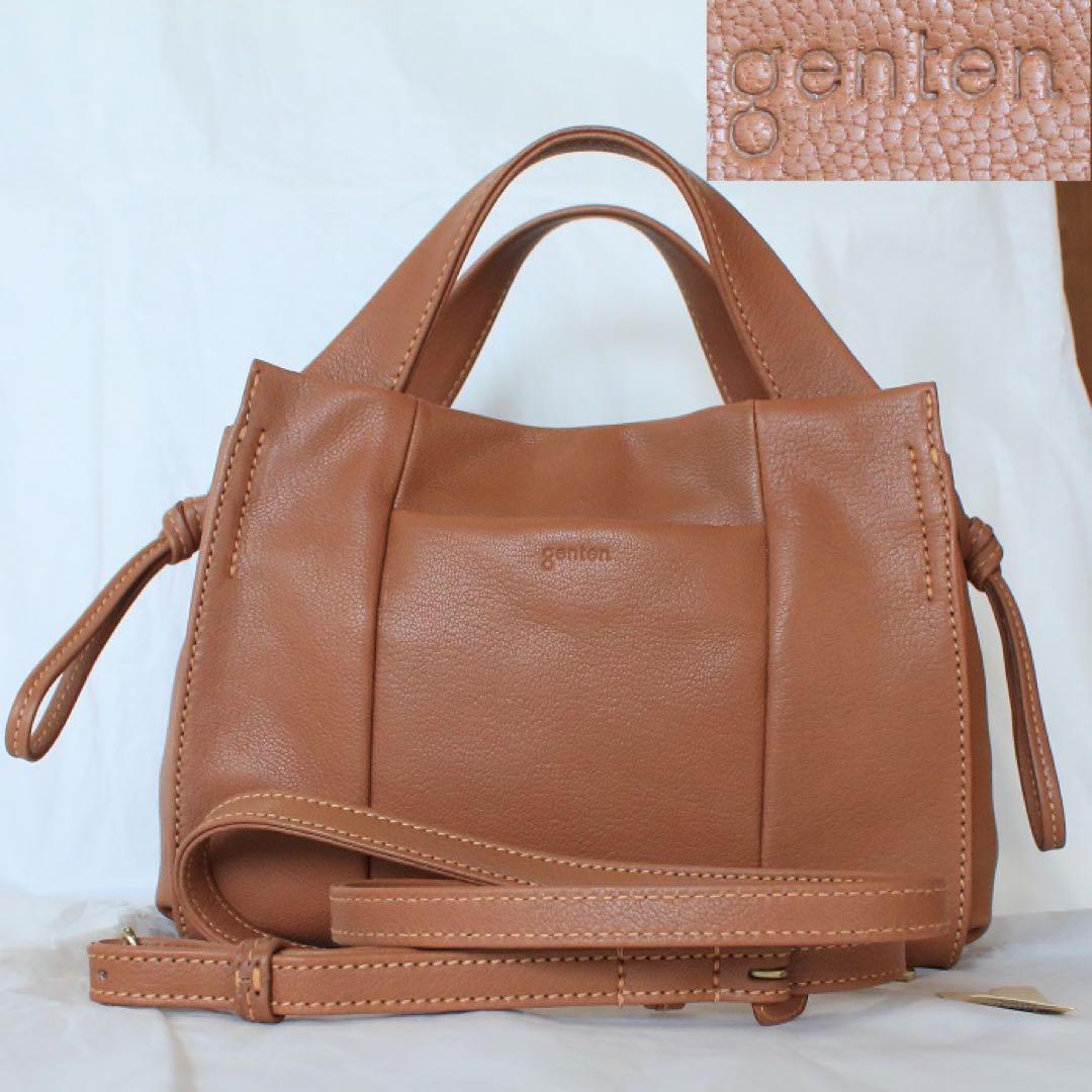 genten ゲンテン ☆未使用☆ ソーロフィーネ 2WAYボストンバッグ